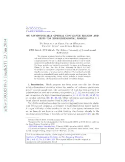 On asymptotically optimal confidence regions and tests for
  high-dimensional models