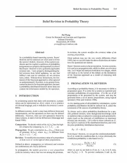 Belief Revision in Probability Theory