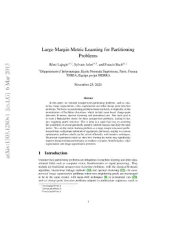 Large-Margin Metric Learning for Partitioning Problems