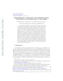 High-frequency asymptotics for Lipschitz-Killing curvatures of excursion
  sets on the sphere