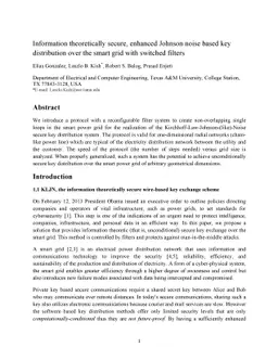 Information theoretically secure, enhanced Johnson noise based key
  distribution over the smart grid with switched filters