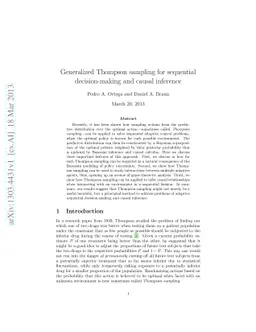 Generalized Thompson Sampling for Sequential Decision-Making and Causal
  Inference
