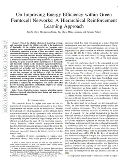 On Improving Energy Efficiency within Green Femtocell Networks: A
  Hierarchical Reinforcement Learning Approach