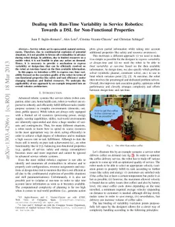 Dealing with Run-Time Variability in Service Robotics: Towards a DSL for
  Non-Functional Properties