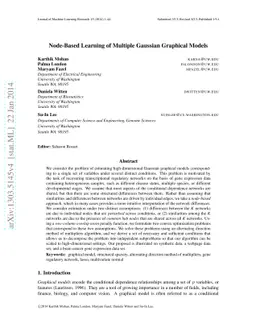 Node-Based Learning of Multiple Gaussian Graphical Models