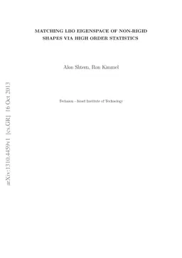Matching LBO eigenspace of non-rigid shapes via high order statistics