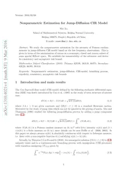 Nonparametric Estimation for Jump-Diffusion CIR Model