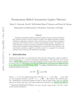 Parsimonious Shifted Asymmetric Laplace Mixtures