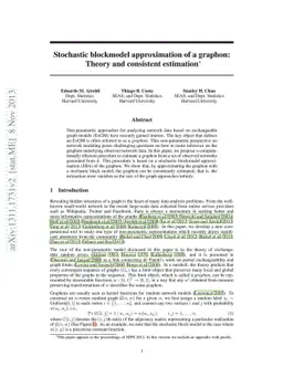 Stochastic blockmodel approximation of a graphon: Theory and consistent
  estimation