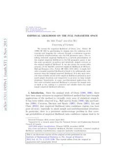 Empirical likelihood on the full parameter space