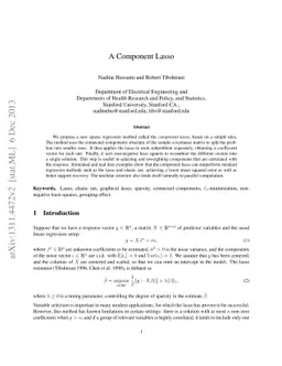 A Component Lasso
