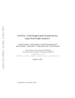 GoFFish: A Sub-Graph Centric Framework for Large-Scale Graph Analytics