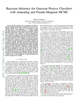 Bayesian Inference for Gaussian Process Classifiers with Annealing and
  Pseudo-Marginal MCMC