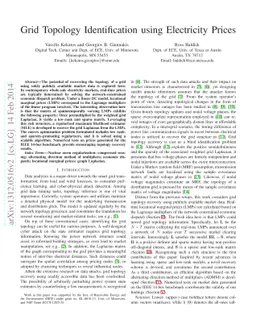 Grid Topology Identification using Electricity Prices