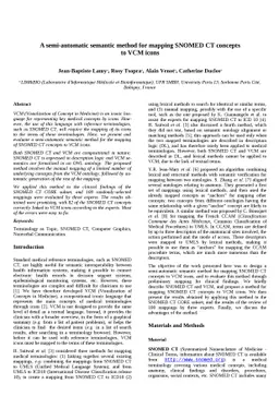 A semi-automatic semantic method for mapping SNOMED CT concepts to VCM
  Icons