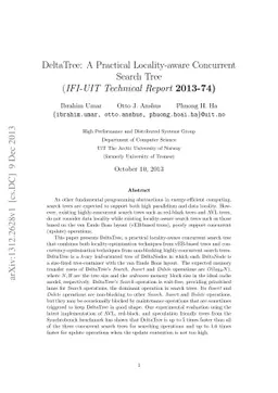 DeltaTree: A Practical Locality-aware Concurrent Search Tree