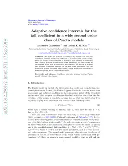 Adaptive confidence intervals for the tail coefficient in a wide second
  order class of Pareto models