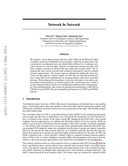 Network In Network