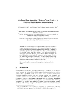 Intelligent Bug Algorithm (IBA): A Novel Strategy to Navigate Mobile
  Robots Autonomously