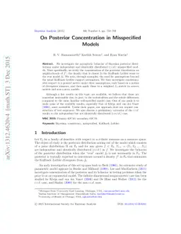 On Posterior Concentration in Misspecified Models