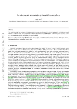 On idiosyncratic stochasticity of financial leverage effects