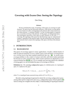 Covering with Excess One: Seeing the Topology