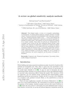 A review on global sensitivity analysis methods