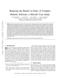 Reducing the Barrier to Entry of Complex Robotic Software: a MoveIt!
  Case Study