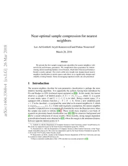 Near-optimal sample compression for nearest neighbors