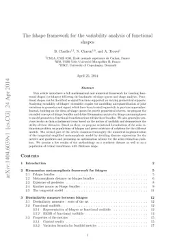 The fshape framework for the variability analysis of functional shapes
