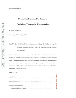 Statistical Causality from a Decision-Theoretic Perspective