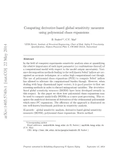 Computing derivative-based global sensitivity measures using polynomial
  chaos expansions