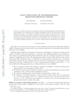 Exact Simulation of Multidimensional Reflected Brownian Motion