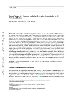 Robust Temporally Coherent Laplacian Protrusion Segmentation of 3D
  Articulated Bodies