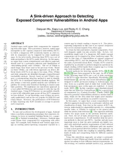 A Sink-driven Approach to Detecting Exposed Component Vulnerabilities in
  Android Apps