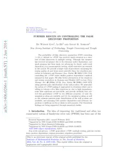 Further results on controlling the false discovery proportion