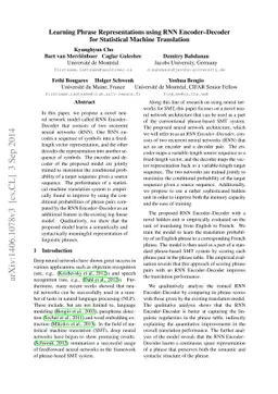 Learning Phrase Representations using RNN Encoder-Decoder for
  Statistical Machine Translation