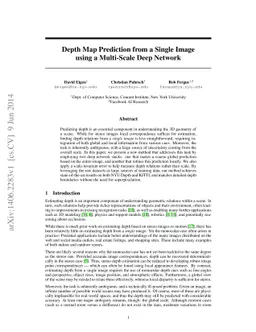 Depth Map Prediction from a Single Image using a Multi-Scale Deep
  Network