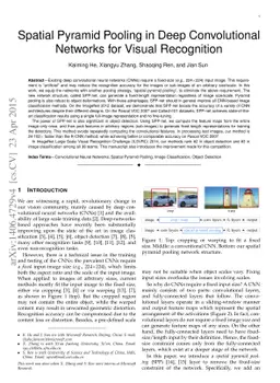 Spatial Pyramid Pooling in Deep Convolutional Networks for Visual
  Recognition