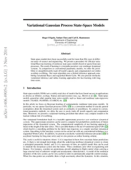 Variational Gaussian Process State-Space Models