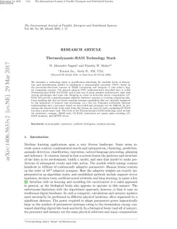 Thermodynamic-RAM Technology Stack