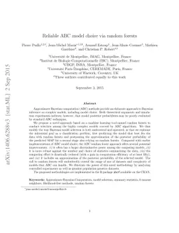 Reliable ABC model choice via random forests