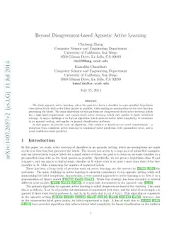 Beyond Disagreement-based Agnostic Active Learning