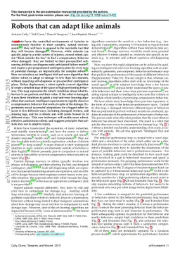 Robots that can adapt like animals