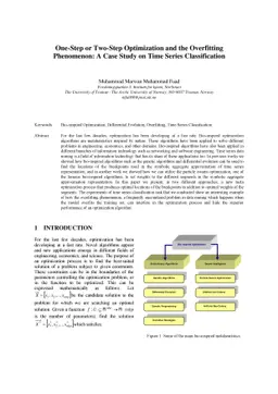 One-Step or Two-Step Optimization and the Overfitting Phenomenon: A Case
  Study on Time Series Classification