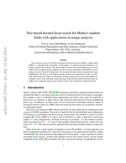 Tree-based iterated local search for Markov random fields with
  applications in image analysis