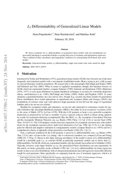 L_2 Differentiability of Generalized Linear Models