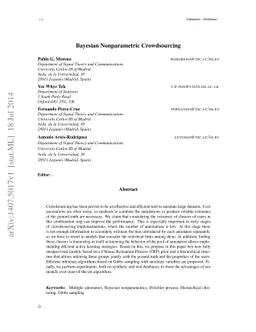 Bayesian Nonparametric Crowdsourcing