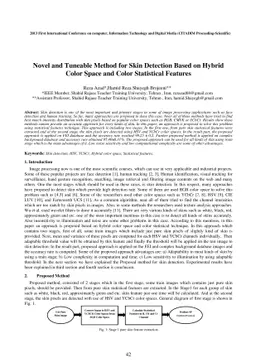 Novel and Tuneable Method for Skin Detection Based on Hybrid Color Space
  and Color Statistical Features