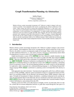 Graph Transformation Planning via Abstraction